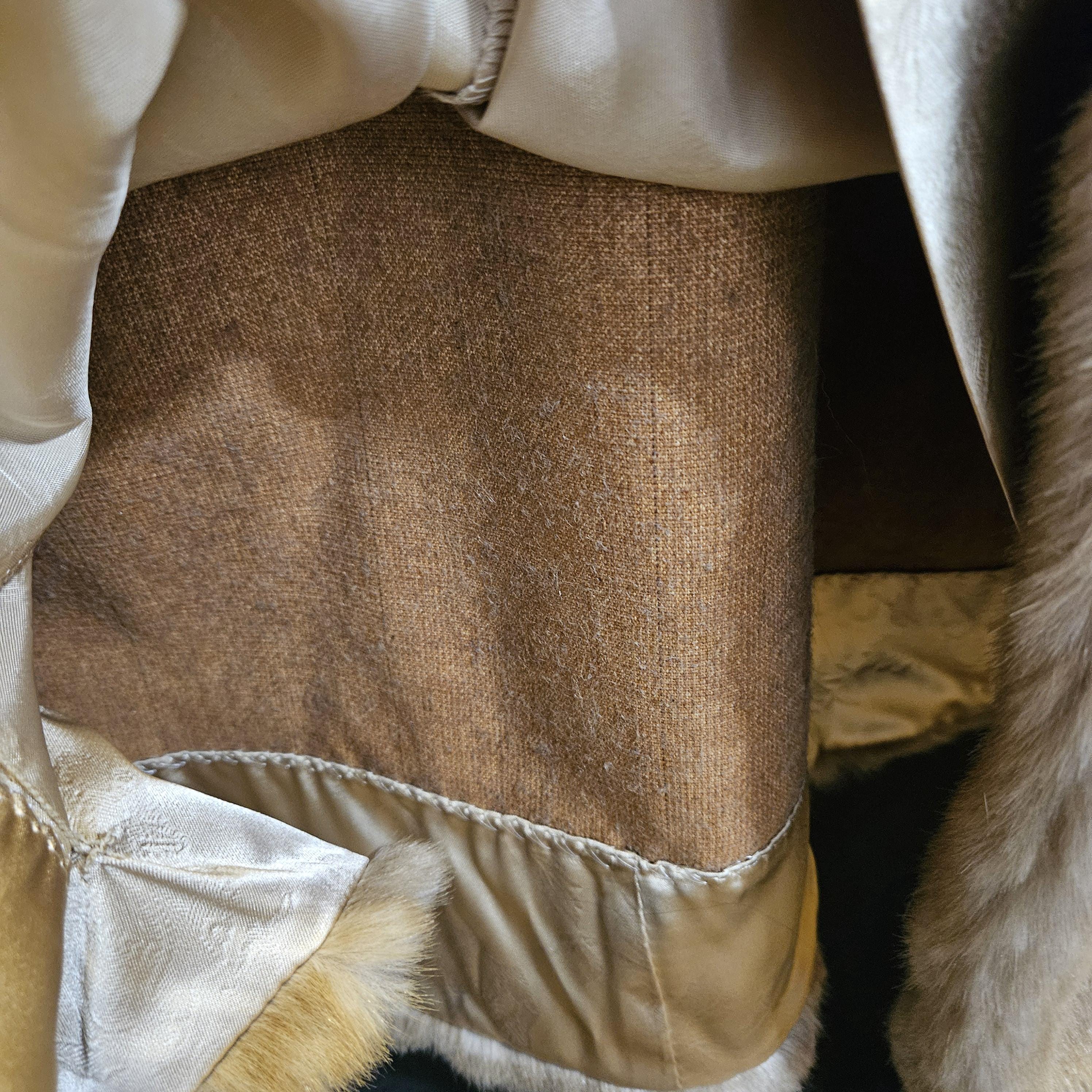 ヴィンテージコート　russ taylor Vintage Full Length Russell Taylor Signature Faux Fur Coat, Small