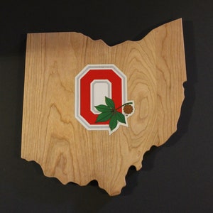 Solid Cherry Wall Hangings. Ohio State Wall Hangings are officially licensed.