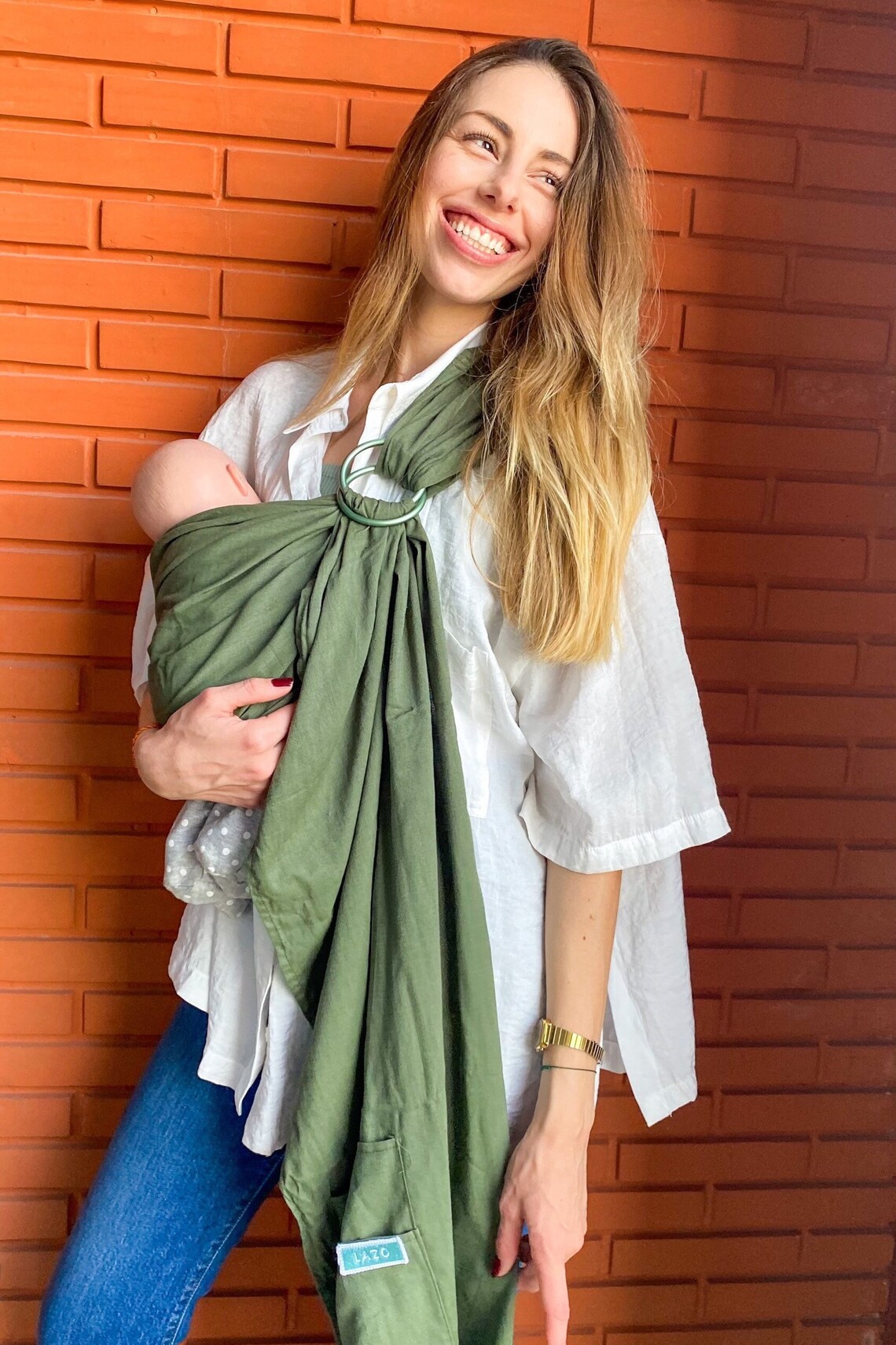 Lazo Baby Sling Ring Baby Carrier Carrier for Newborn Babies Etsy