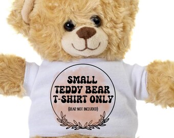 Teddy Bear Shirt, Custom Teddy bear T-Shirt, Teddy Bear Clothes, Stuffed Animal Shirt
