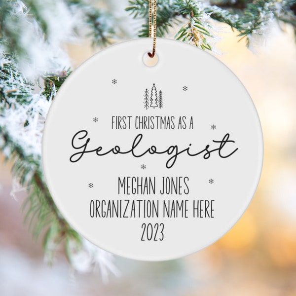 Geology Christmas Ornaments Etsy