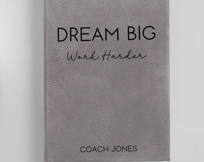 Football Coach Gift, Football Coach Journal, Football Coach Thank You, Coach Gift Football, Personalized Leather Journal, Leather Book