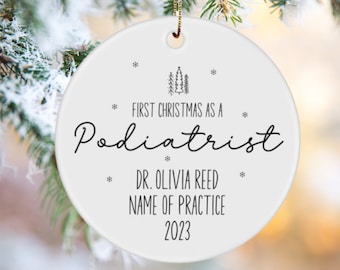 Podiatrist Gift, Podiatrist Ornament, Gift for Podiatrist, Personalized Podiatrist Christmas Ornament, Custom Podiatrist Ornament