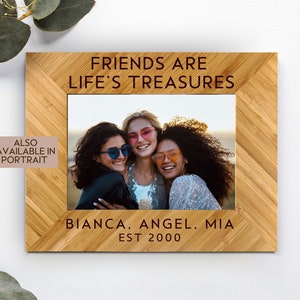 Long Distance Friendship, Personalized Custom Picture Frame, Moving Away Gift, Going Away Gift for Best Friend, Bestie Frame 5x7 Photo