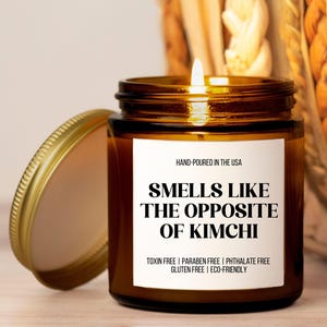 Kimchi Lover Gift, Korean Food, Kimchi Candle, KPop Lover Merch, Gift for Grandma, Custom Fragrant Soy Candle