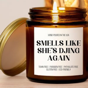 DJ Gifts for Musician, Gift for DJ, DJ Candle, Disk Jockey, Custom Scented Fragrant Soy Candle