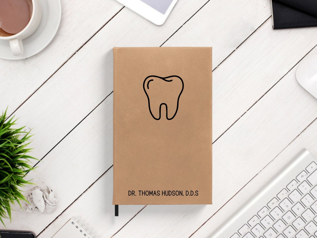 Dentist Gift, Personalized Leather Journal, Gifts for Dentist, Dental