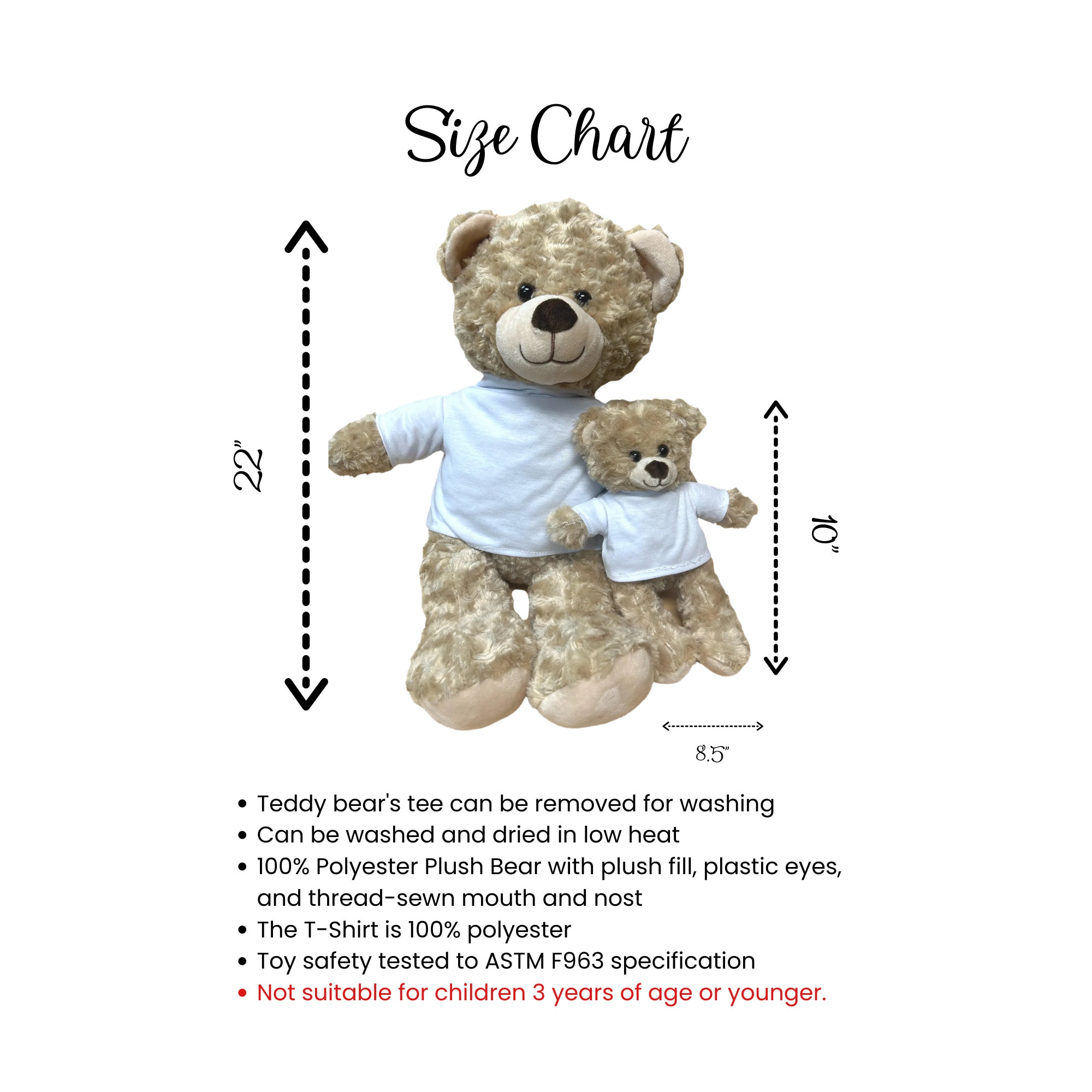 5ft Get Well Soon Teddy Bears With Custom Shirt And Bandage