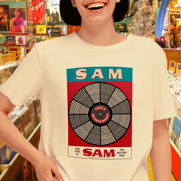 Sam The Record Man Shirt, Records And Tapes T-shirt, Records Tshirt, 70s Vintage T Shirt , 1970 Tshirt Men & Women, Music Lover Gift