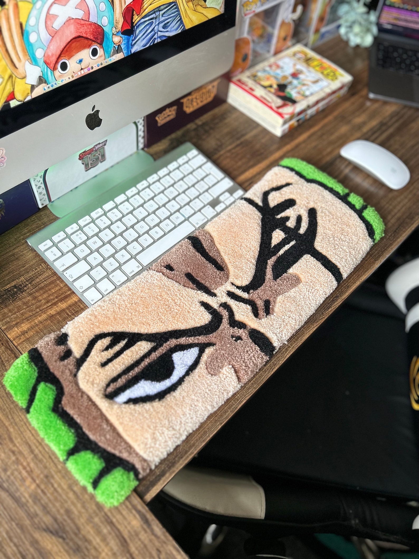 Luffy Gear 5 and Zoro Inspired Keyboard Rug - Etsy