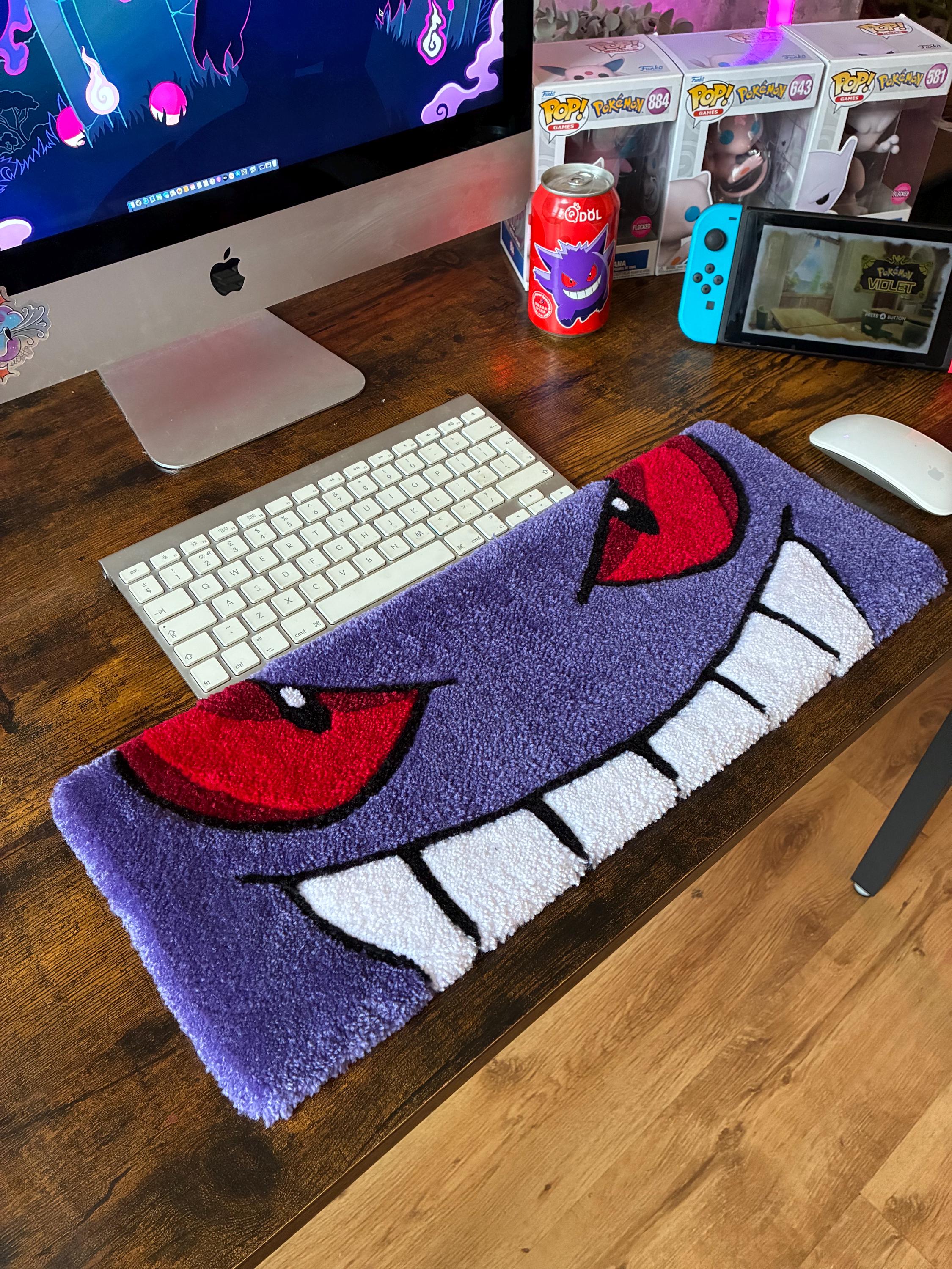 Anime Ghost Eyes Inspired Keyboard Rug - Etsy