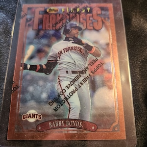Tarjeta coleccionable de béisbol de Topps de Barry Bonds Giants 240