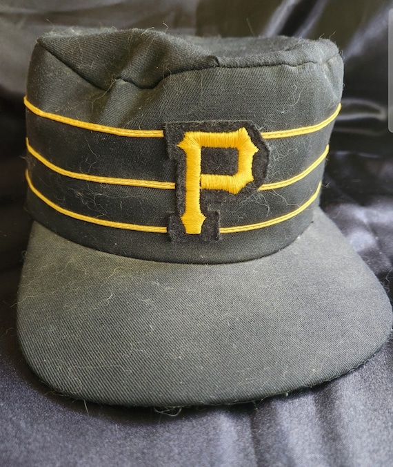 Vintage Pirates Black and  yellow Stovepipe Cap