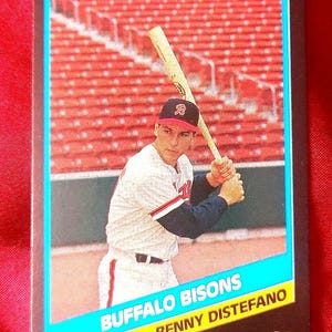 Tarjeta de ligas menores de Benny Distefano OF de Buffalo Bisons de 1998