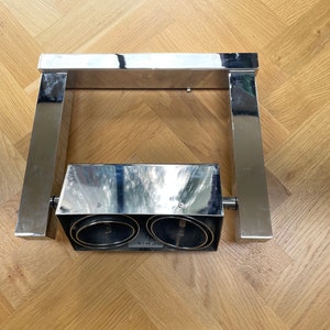 Mid-Century moderne industrielle Vintage italienische Chromarm Wand Doppelleuchte - 3 verfügbar