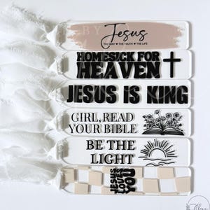Faith Based Acrylic Bookmarks : Daily Affirmations, Bible Bookmarks