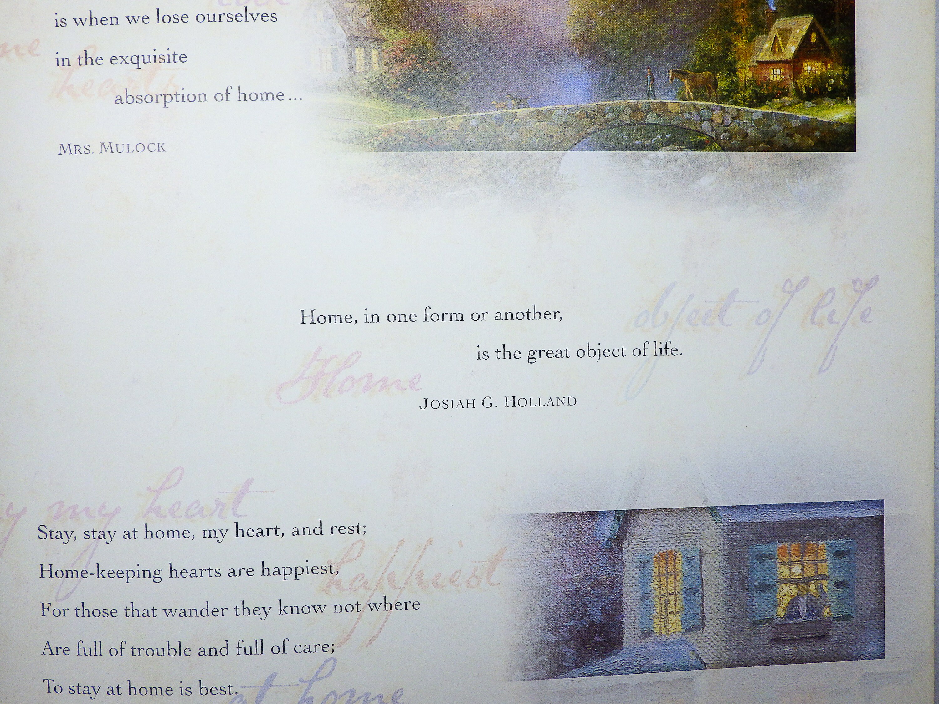 Vintage Thomas Kinkade Home is Where the Heart is Book 1998 Etsy