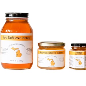 Raw Unfiltered Michigan Wildflower Honey