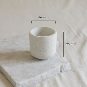 Small Concrete Tulip Planter, Baby Plant Pot, 6cm, Optional Drainage, Modern Scandi Decor, Cachepot image 5