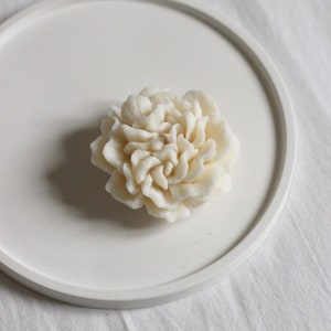 Carnation soy wax candle, soy candle, flower candle, sculptural candle, pillar candle, wedding gift, corporate gift