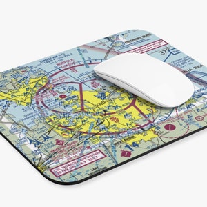 Aviation Mousepad - Custom Sectional - Pilot Gift - Pilot Mousepad