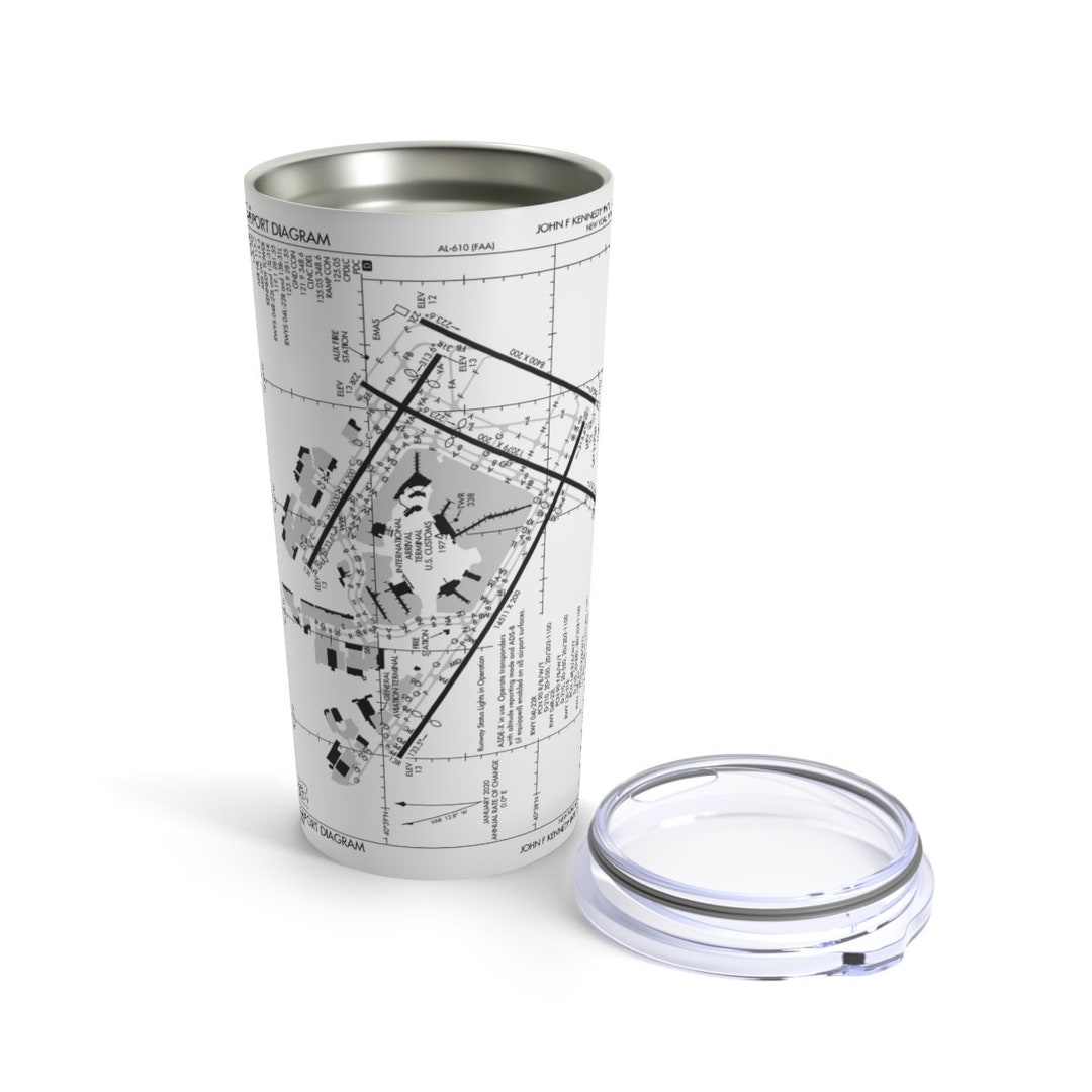 Pilot Tumbler 20oz Custom Airport Plate Etsy