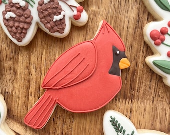 Christmas Cookie Cutters, Cardinal Cookie Cutter, Winter Cookie Cutters