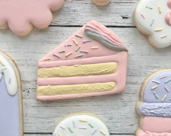 Cake Cookie Cutter, Slice of Cake Cookie Cutter