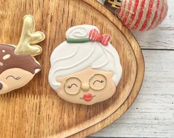 Christmas Cookie Cutter, Mrs. Claus Cookie Cutter