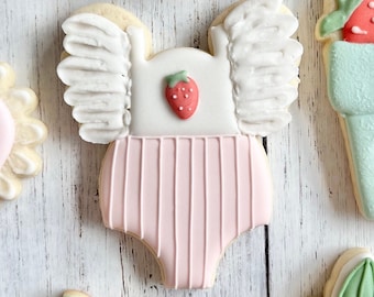 Ruffle Onesie Cookie Cutter, Baby Onesie Cookie Cutter