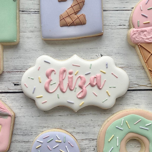 Eliza Name Plaque Cookie Cutter