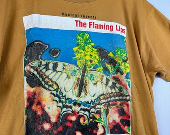Vintage The Faming Lips mucical insects Promo tee