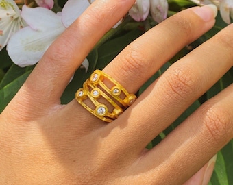 Tau Tropfen Ring