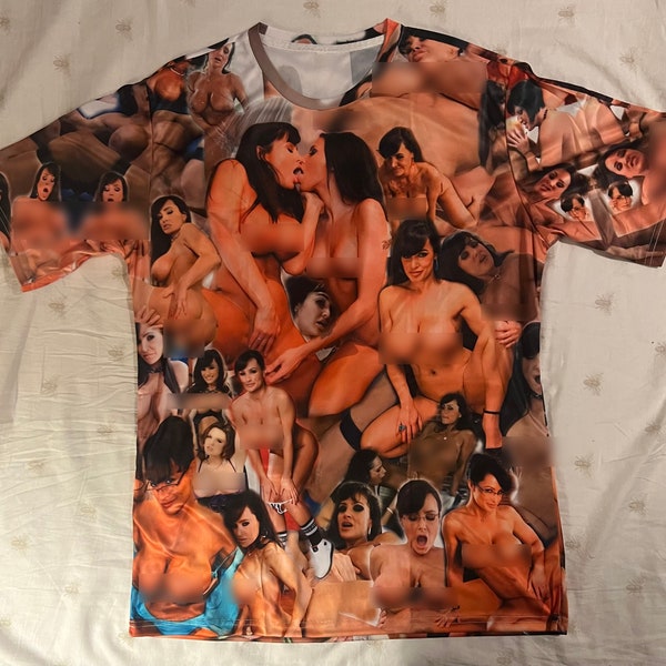 Lisa Ann Collage T-Shirt NON CENSURÉ NSFW