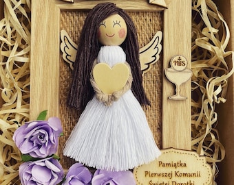 Aniołek komunijny dla dziewczynki- Idealny Prezent na komunię lub chrzest