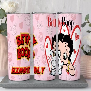 Betty Boop Puppy TV/Cartoons Personalized Tumbler, Anime , Customer Tumblr, 90&#39;s TV