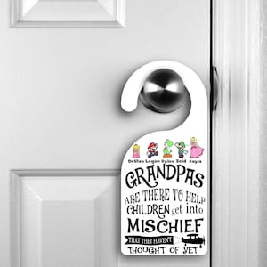 Grandpa&#39;s Door Hanger, Fathers Day, Grandpa Day