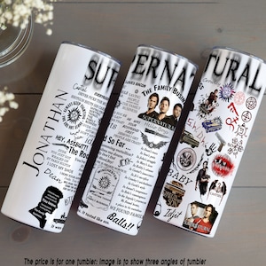 Supernatural TV Show Inspired Personalized Tumbler - Custom Name