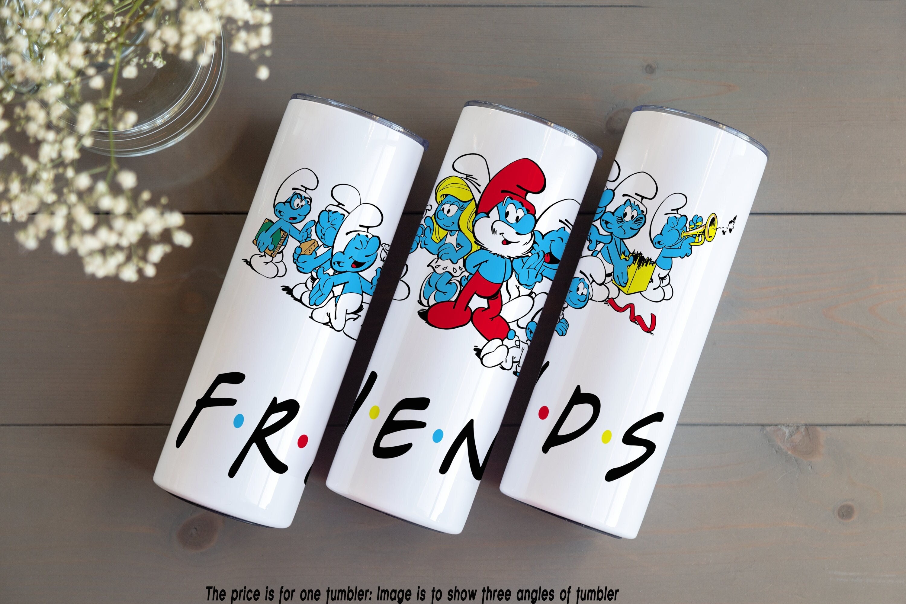 Smurf Cat 20 Oz Tumbler Wrap Graphic by Mockup Venue · Creative