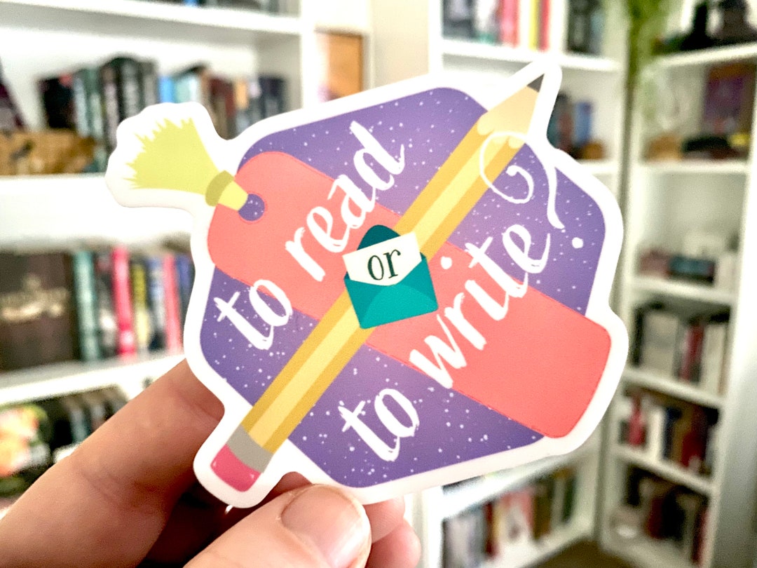 Cute Matte Vinyl Sticker | WATERPROOF and WEATHERPROOF, Book Lover ...