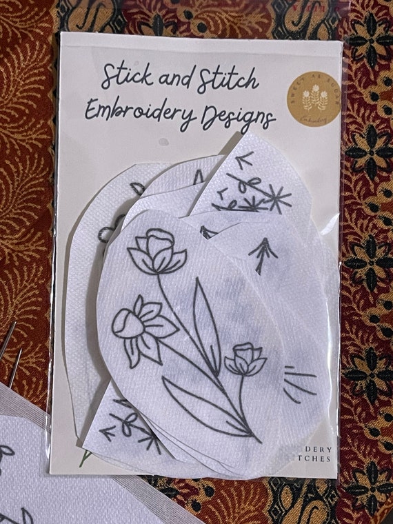 in The Tropics - Peel Stick and Stitch Hand Embroidery Patterns Single Pack