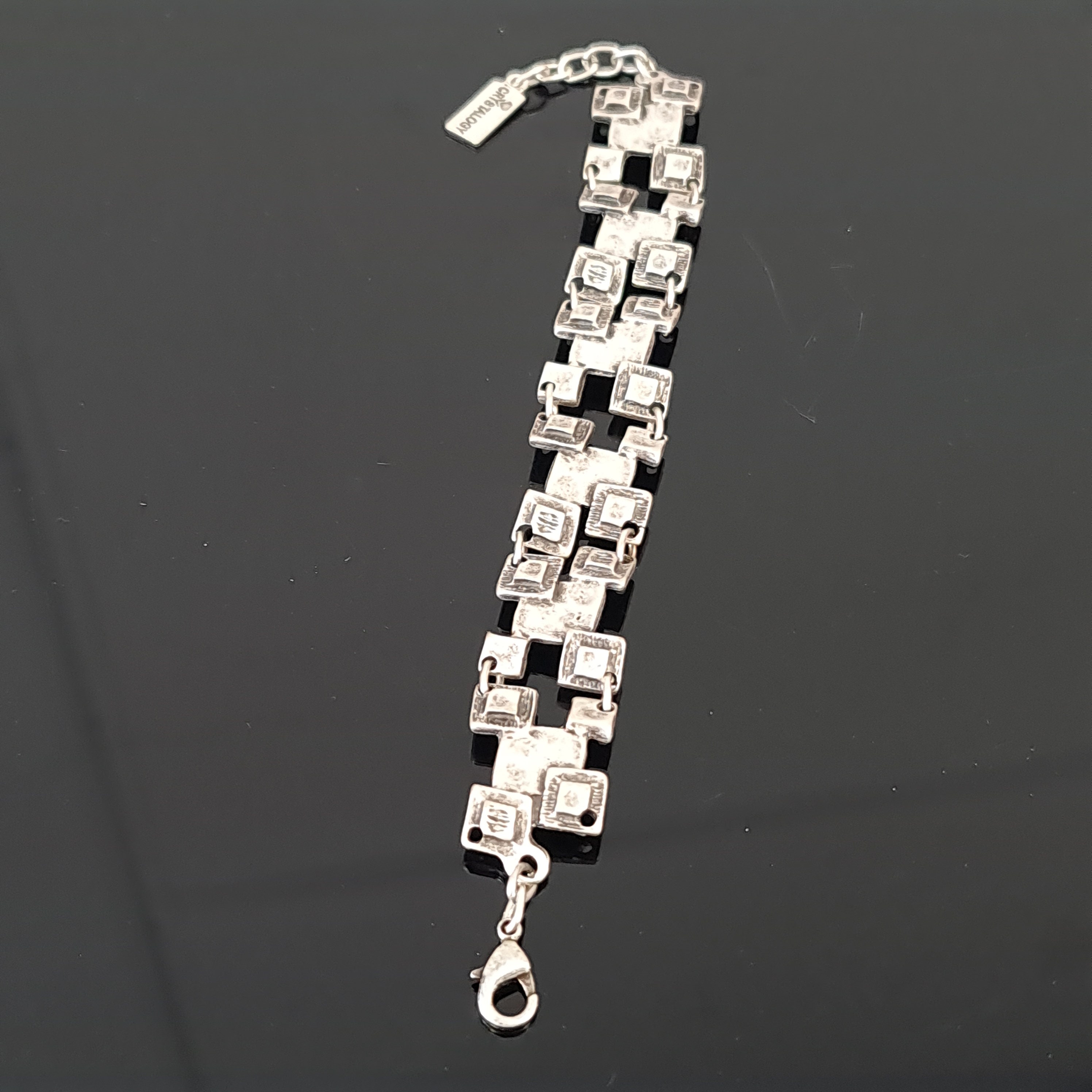 Square Chain Bracelet, Fancy Bracelet, Charm Bracelet