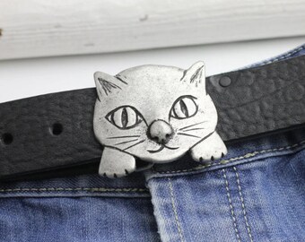 猫のベルトバックル、動物のバックル、猫のベルトアクセサリー、猫の