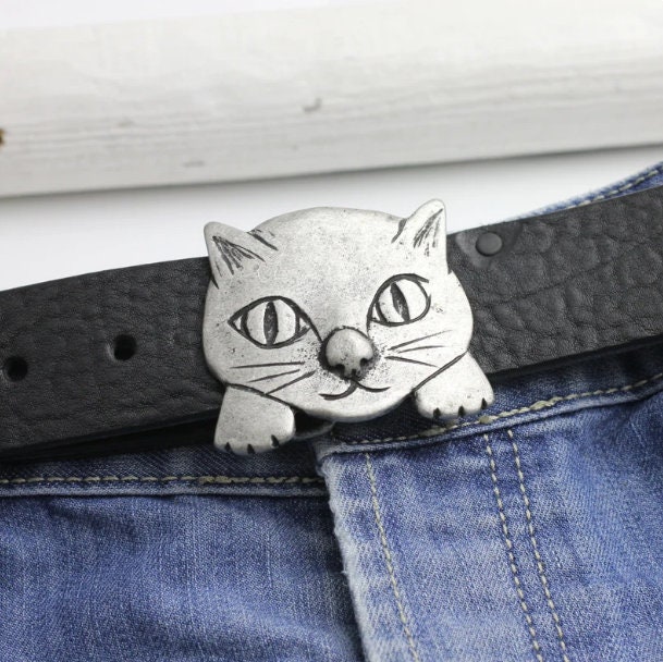 猫のベルトバックル、動物のバックル、猫のベルトアクセサリー、猫の