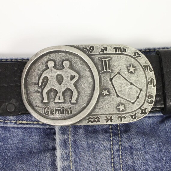 Gemini Belt Buckle, Horoscope Belt Buckle, Zodiac Belt  display picture 3