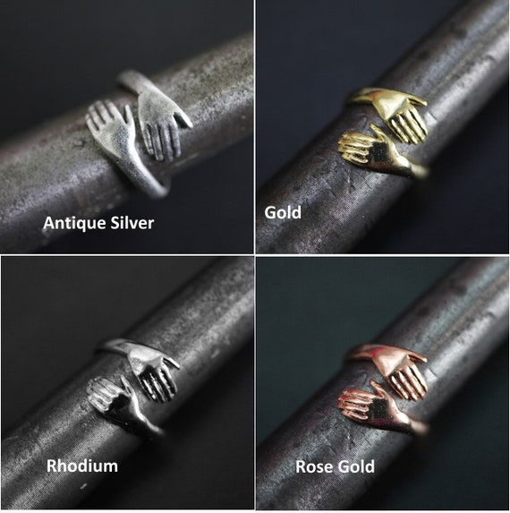 Hugging Ring, Gold Hug Ring, Stackable Ring, Hug Ring… Gem