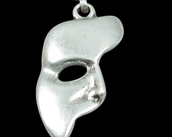 Face Pendant Connector Antique Silver Plated Pendant, People Pendant, Face Mask Pendant, DIY Necklace, P2100