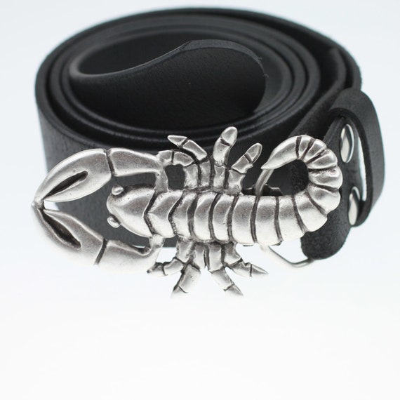 Scorpion Belt Buckle, Animal Buckle, Metal Belt Buckle, Leather