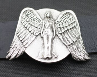 Fibbia Cintura Singola Uomo In Acciaio Inox 40 Mm - Colore Argento