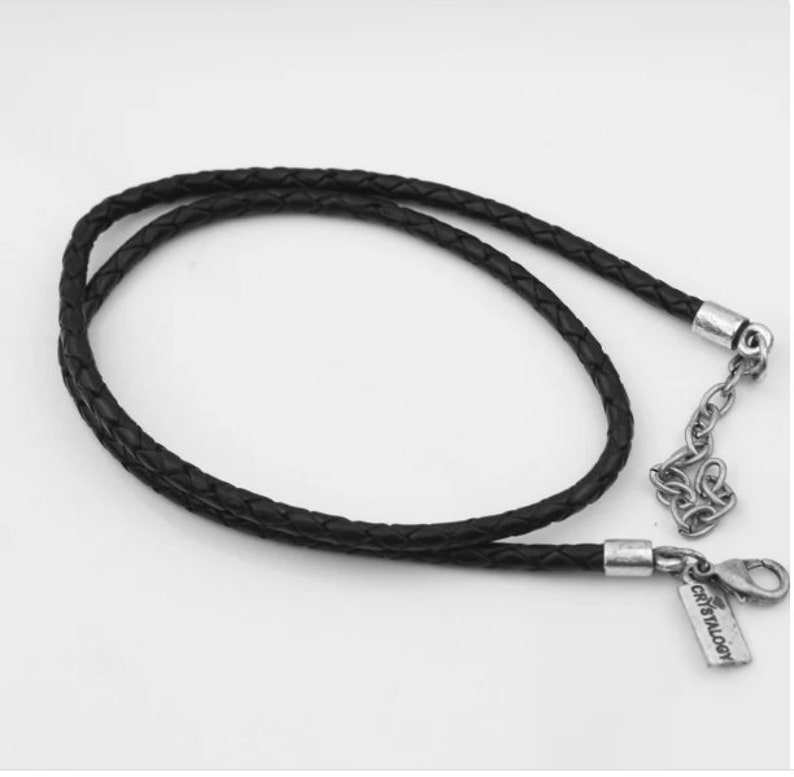 4mm Quality Real Braided Leather Cord Necklace With Sterling Etsy